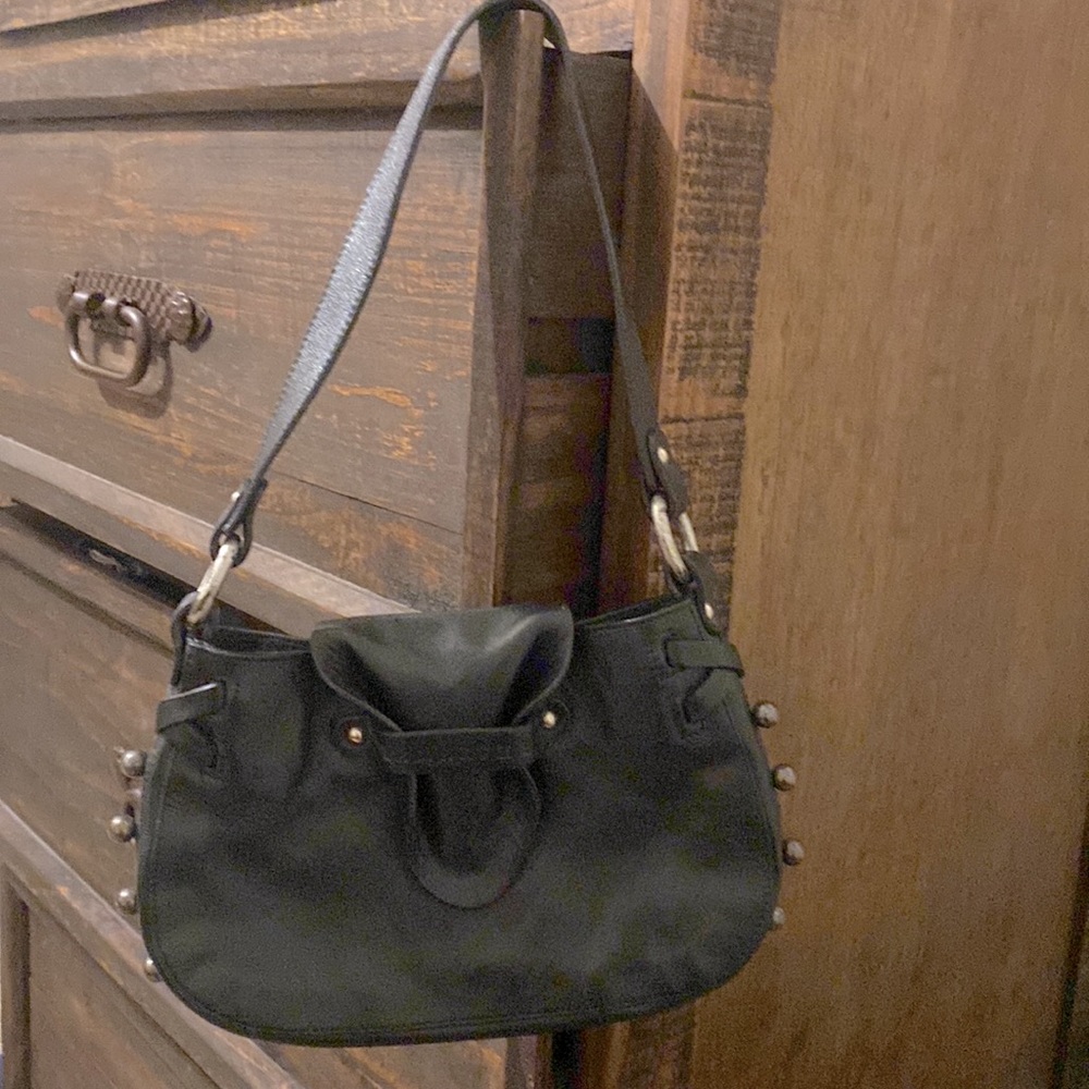 Lamarthe mini clutch black leather